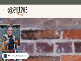 shelivesbeauty.com homepage screenshot