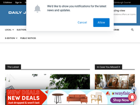 'dailyjournal.net' screenshot