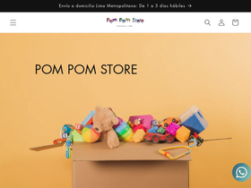 pompomstore.pe homepage screenshot