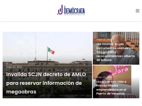 'eldemocrata.com' screenshot