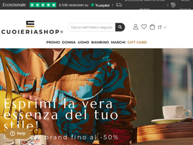 'cuoieriashop.com' screenshot