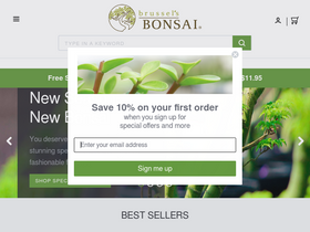 'brusselsbonsai.com' screenshot