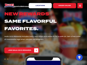 'walk-ons.com' screenshot
