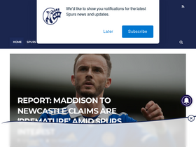 'spurs-web.com' screenshot