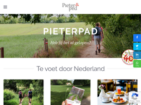 'pieterpad.nl' screenshot