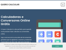 'querocalcular.com.br' screenshot