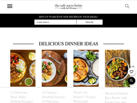 'thecafesucrefarine.com' screenshot