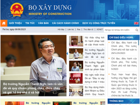 'xaydung.gov.vn' screenshot