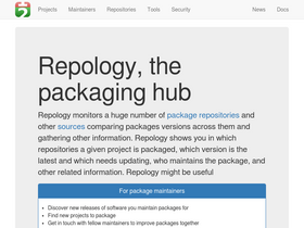 'repology.org' screenshot