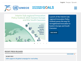 'unece.org' screenshot