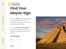 'mymayansign.com' screenshot