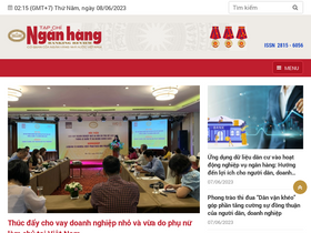 'tapchinganhang.gov.vn' screenshot