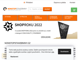 'nonstopstavebniny.cz' screenshot