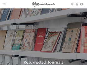 resurrectedjournals.com homepage screenshot
