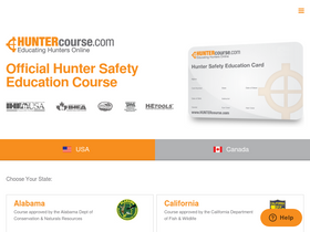 'huntercourse.com' screenshot