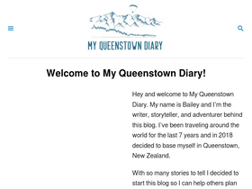 'myqueenstowndiary.com' screenshot