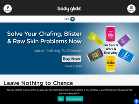 'bodyglide.com' screenshot