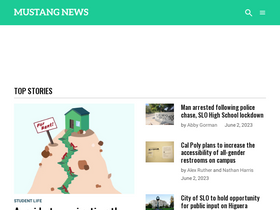 'mustangnews.net' screenshot