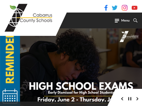 'cabarrus.k12.nc.us' screenshot