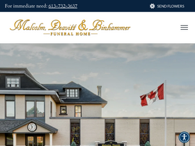 'mdbfuneralhome.com' screenshot