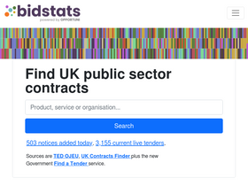 'bidstats.uk' screenshot