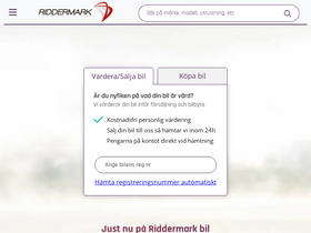 'riddermarkbil.se' screenshot