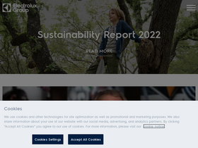 'electroluxgroup.com' screenshot
