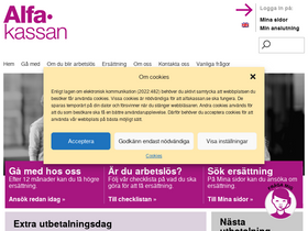 'alfakassan.se' screenshot