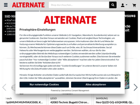 'alternate.de' screenshot