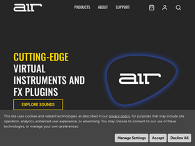 'airmusictech.com' screenshot