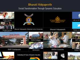 'bharatividyapeeth.edu' screenshot