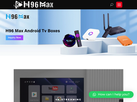 'h96tvbox.com' screenshot
