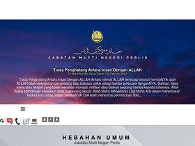 'muftiperlis.gov.my' screenshot