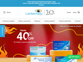 'lentematic.com' screenshot