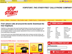 'voipstunt.com' screenshot