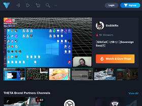 'theta.tv' screenshot