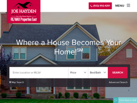 'joehaydenrealtor.com' screenshot