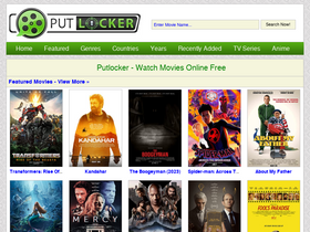 'putlockers.fm' screenshot