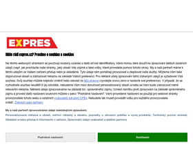 'expres.cz' screenshot