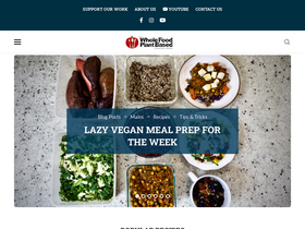 'plantbasedcookingshow.com' screenshot