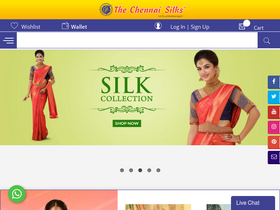 'thechennaisilks.com' screenshot