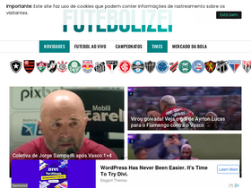 'futebolizei.com' screenshot