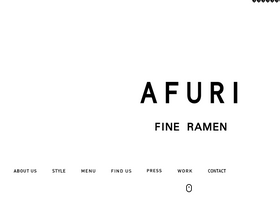 'afuri.com' screenshot