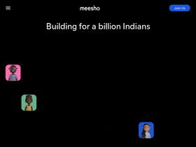 'meesho.io' screenshot