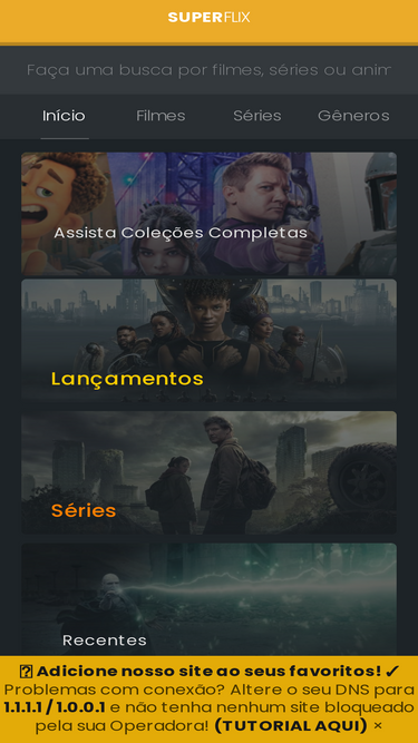 Superflix agora é TelaMix Oficial © - Filmes e Séries Online em um só  lugar. - Assistir filmes e séries online aqui é diversão garantida, o ©  TelaMix Oficial é referência em