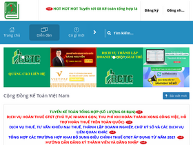 'congdongketoan.vn' screenshot