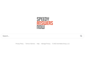 'speedyanswersnow.com' screenshot