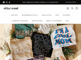 shopettaandeast.com homepage screenshot