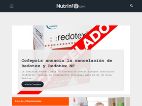 'nutrinfo.com' screenshot