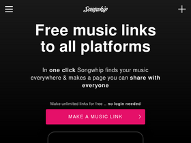 'songwhip.com' screenshot